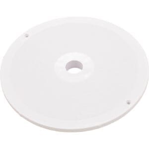 White circular ceiling speaker grille.