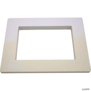 White rectangular picture frame on white background.