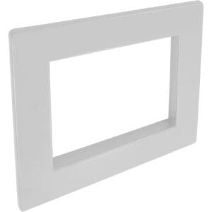 White rectangular plastic frame, angled view.