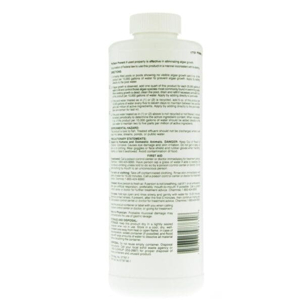 Proteam Algaecide Prevent 50% 32Oz - Quaternary Ammonia - Image 2