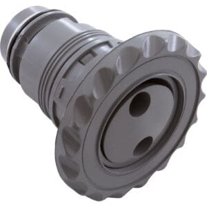 Gray plastic dishwasher spray arm bearing.