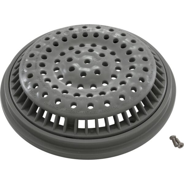 Super Pro Pool Main Drain Antivortex 8" Frame & Grate Dark Grey VGBA ANSI 2017 - SG6402317Vc