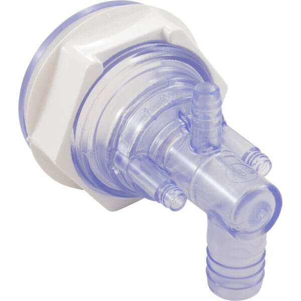 Waterway Jet Body Poly Storm 3/8" Air Barb 3/4" Water Barb, Clear - Image 2