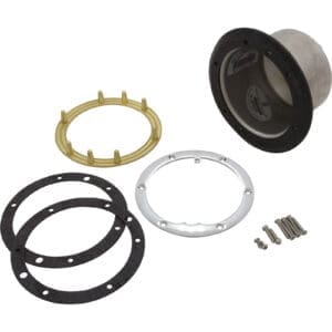 Steering wheel hub adapter kit components.