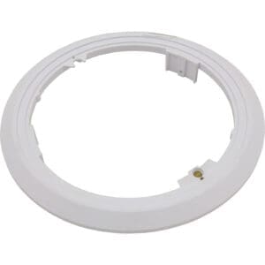 White circular plastic ring with mounting clips.