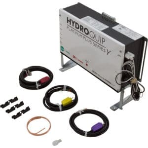 HydroQuip spa control system with cables.
