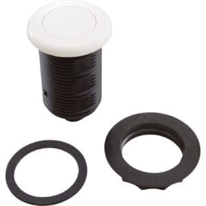 Button assembly with two black rings.