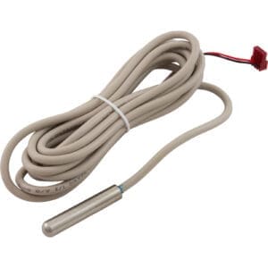 Temperature sensor with long beige cable.
