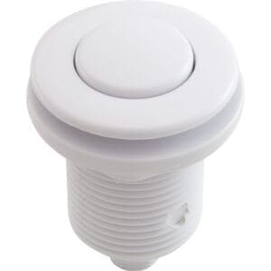 White plastic sink drain stopper plug.