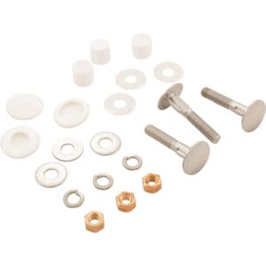 Assorted hardware set with bolts and washers.