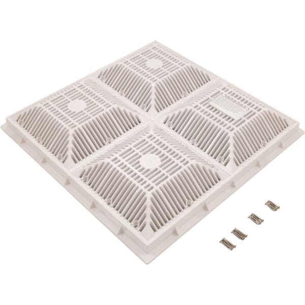 Waterway Main Drain Frame & Grate 18" X 18" (4X 9"X9") White Vgba Ansi 2017 - Image 2