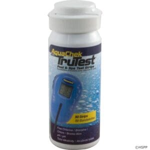 Aquachek Trutest pool and spa test strips.