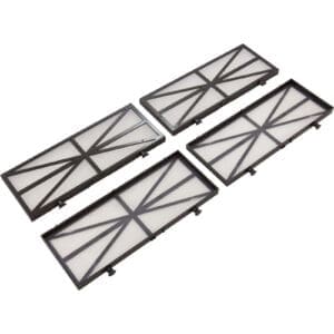 Four rectangular air filters with frames.