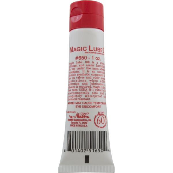 Aladdin Magic Lube Ii 1 Oz Silicone Red Label O'Ring Lubricant And Sealant - 650 - Image 2