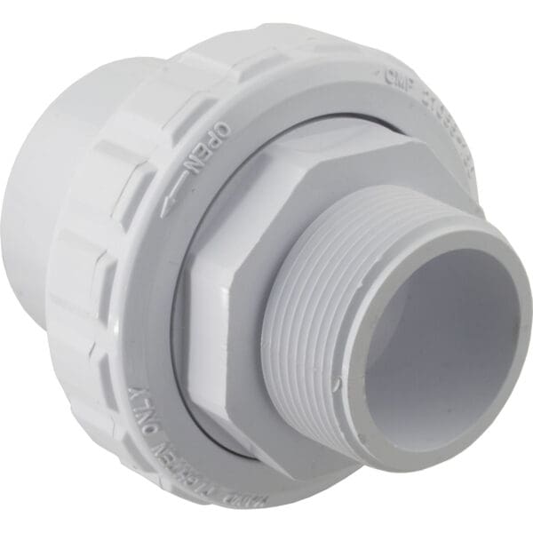 Zodiac Cmp Pool, Union 1.5" Mpt X 1.5" Slip White Like Sp14953S