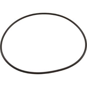 Black circular rubber O-ring gasket.