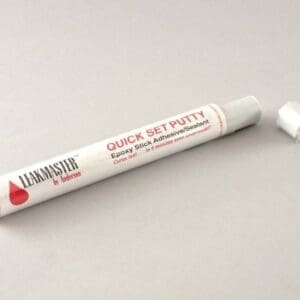 Quick set epoxy putty with cap removed.