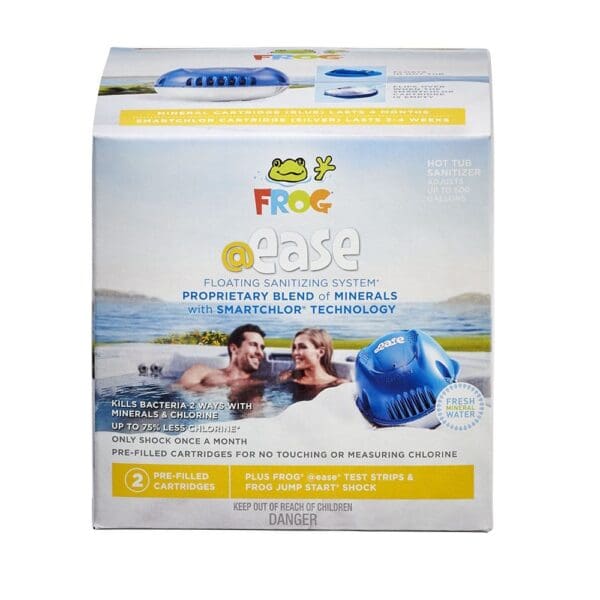 Spa Frog @Ease System - Mineral & Chlorine Floater With Test Strips / Jump Start - 01-14-3256