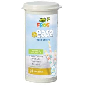 Test strips container with colorful packaging.