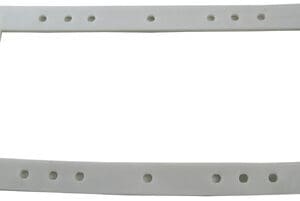 Rectangular gasket with multiple holes.