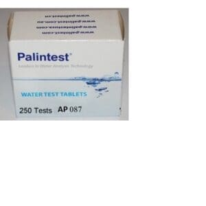 Water test tablets packaging, 250 tests.