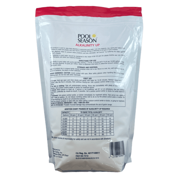 Pool Season Alkalinity 10 Lb Pouch - Image 2