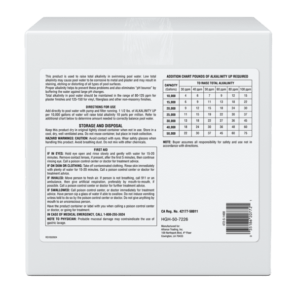 Pool Season Alkalinity Up 25 Lb Box - Image 2