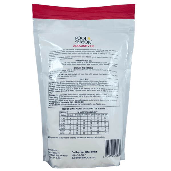 Pool Season Alkalinity 5 Lb Pouch - Image 2