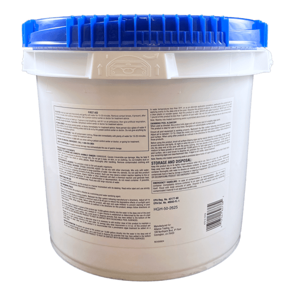 Pool Season Chlorinating Concentrate Shock 25 lb Label