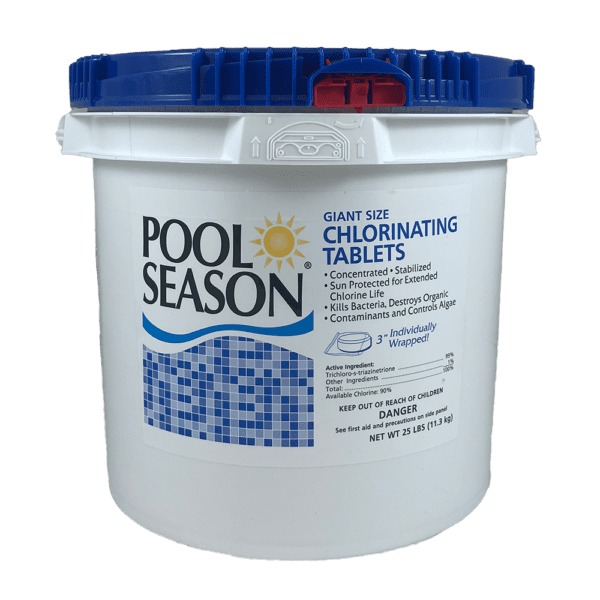 Pool Season Chlorinating Tablets - 8 oz Wrapped 25 Lb