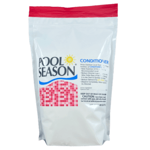 Pool Season Conditioner bag with red top.