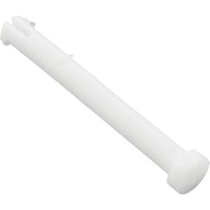 White plastic wall anchor on white background.