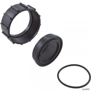 Plastic threaded cap and seal ring set.
