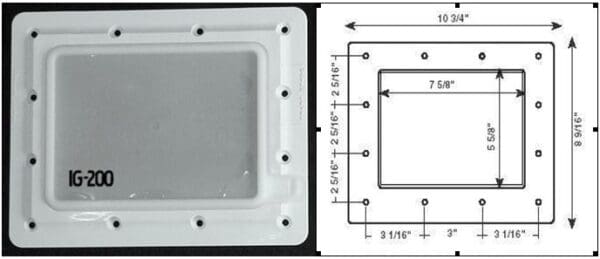 Super Pro Lid'L Seal for Standard In Ground Skimmers - Ig1084