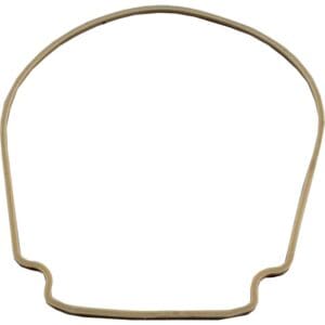 Rubber band in the shape of shell.