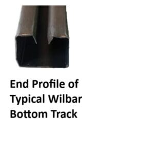 Wilbar End Profile Bottom Wall Track