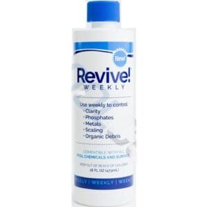 White plastic bottle of revive weekly