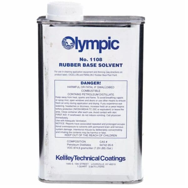 camcoat olympic pool paint thinner solvent 1108Q