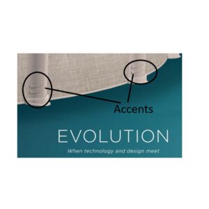 Evolution CLX pool sidewall showing uprights with accent clips