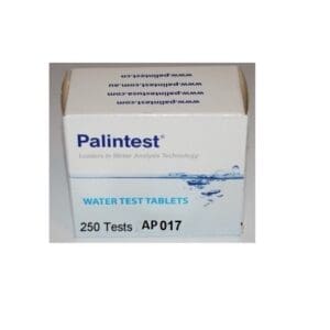 Box of Palintest water test tablets.
