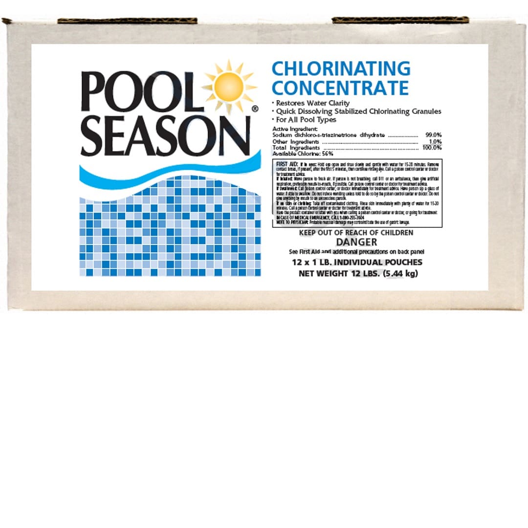 Pool Season Chlorinating Concentrate 12lb box of bags