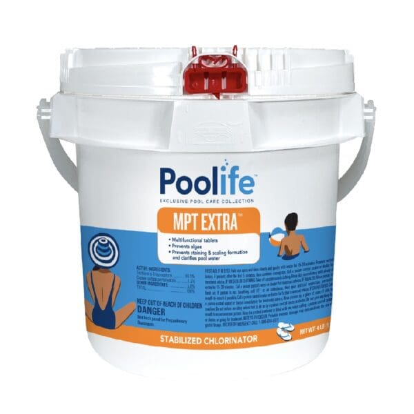 Poolife Mpt Extra 3" 21 Lb - Trichlor Chlorine Tablets With Algaecide