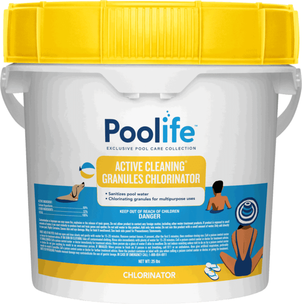 Poolife Active Cleaning Granules 68% 25 Lb - Calhypo Shock