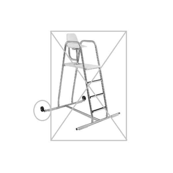 SR Smith Lifeguard Chair Wheel 6" With Spacer for Vista Low Profile And Standard - 8-862 - 8-862