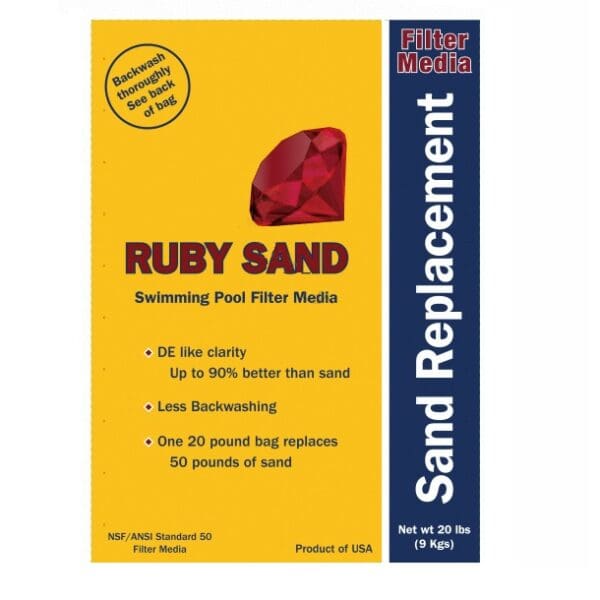 Ruby Sand Filter Media 20Lb filters like Zeolite