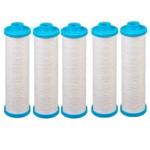 set of 5 Blue and white spa filters
