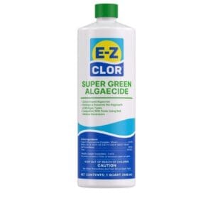 E-Z CLOR Super Green Algaecide 32 oz 23% Copper 7% Metallic