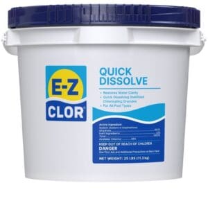 E-Z CLOR Quick Dissolve 25 lb Pail - Dichlor Shock