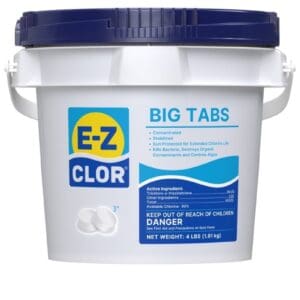 E-Z CLOR Big Tabs 3" 4 lb - Trichlor Chlorine Tablets