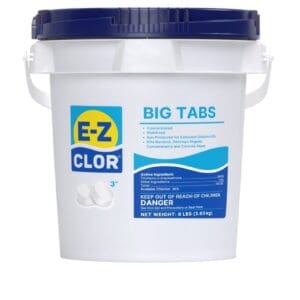 E-Z CLOR Big Tabs 3" 8 lb - Trichlor Chlorine Tablets